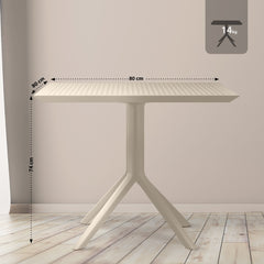 Tisch Sky 80 cm - taupe