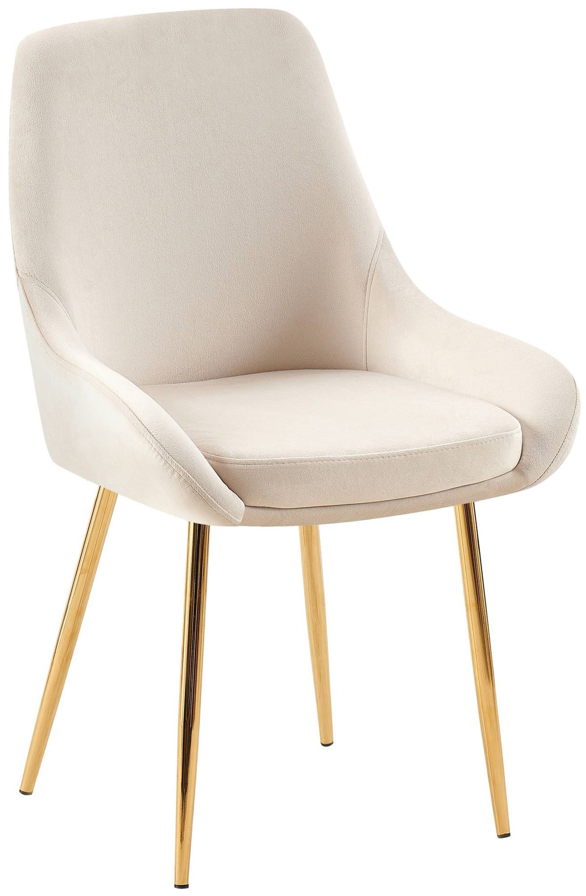 Esszimmerstuhl Elmira Samt gold - creme