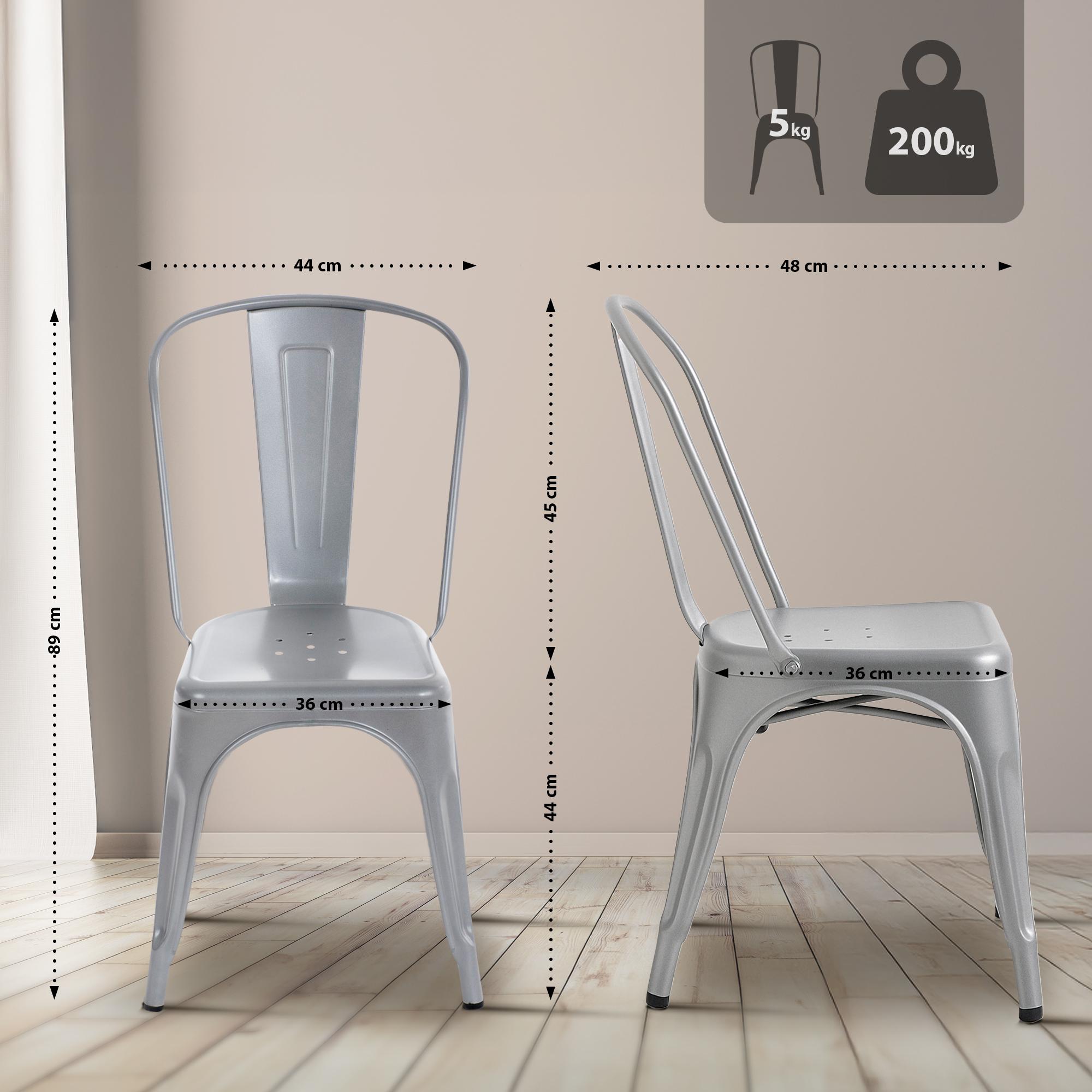Stuhl Benedikt - silber - InfinityMarket