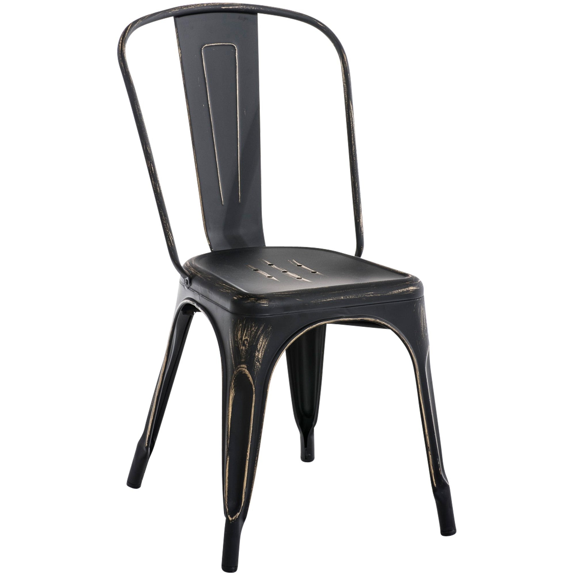 Stuhl Benedikt antik - schwarz-gold - InfinityMarket