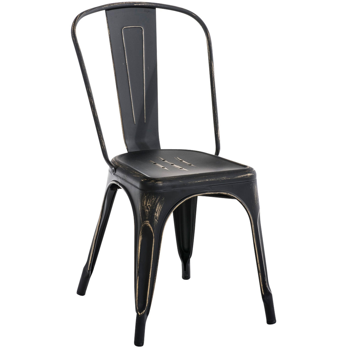 Stuhl Benedikt antik - schwarz-gold - InfinityMarket