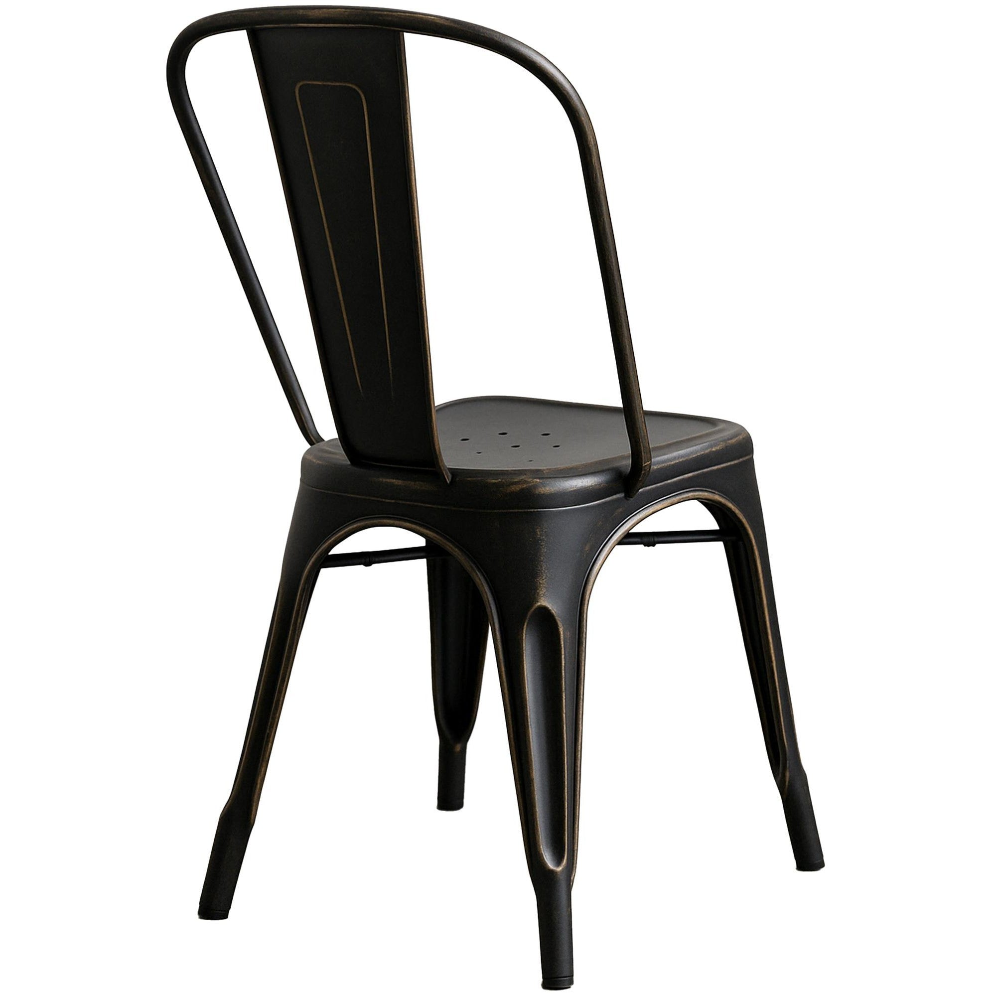 Stuhl Benedikt antik - schwarz-gold - InfinityMarket