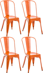 4er Set Stuhl Benedikt - orange