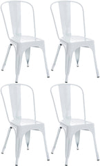 4er Set Stuhl Benedikt - weiß