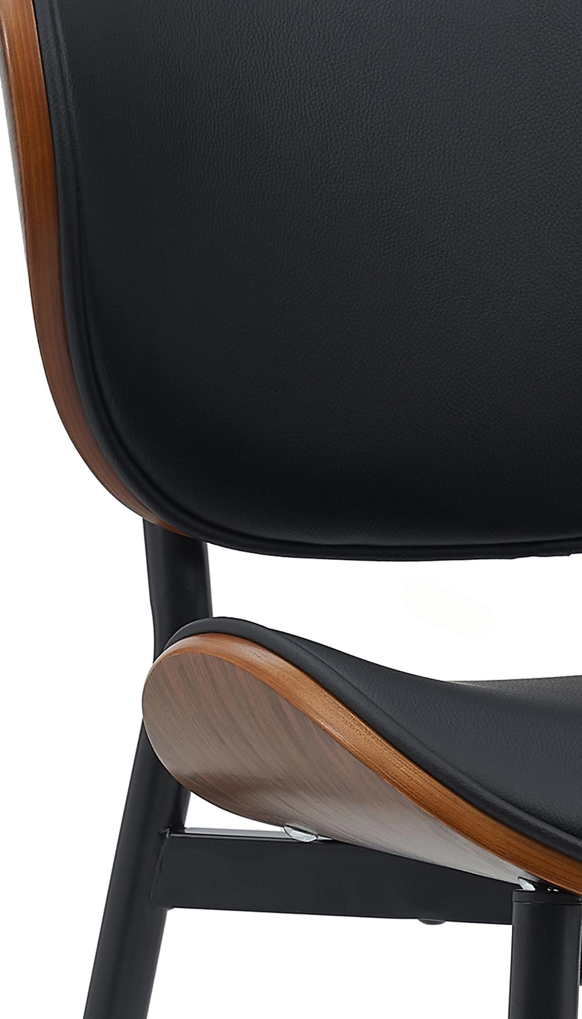 Set di 2 sedie Enid in kunstleder con struttura in metallo, design moderno e comfort ottimale per la tua sala da pranzo.