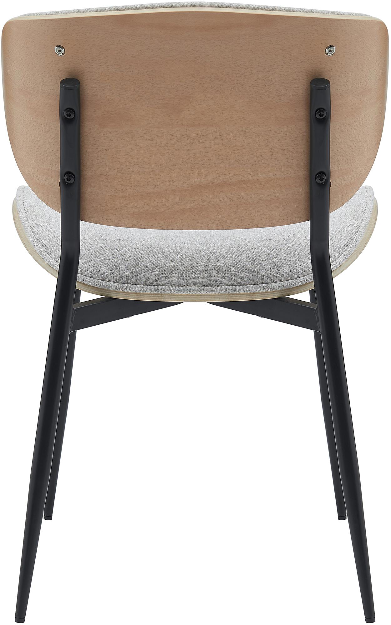 Set di 2 sedie Enid in tessuto natura e crema, design moderno e comfort elevato per il tuo soggiorno.
