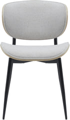 Set di 2 sedie Enid in tessuto natura e crema, design moderno e comfort elevato per il tuo soggiorno.