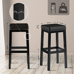 Barhocker Taylor B85 Kunstleder - schwarz