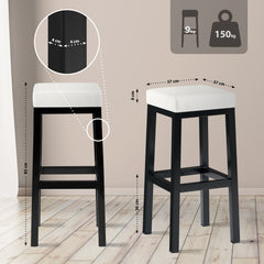 Barhocker Taylor B85 Kunstleder - wei�