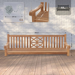 Schaukelbank Farm 200 cm - teak