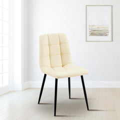 Esszimmerstuhl Antibes Kunstleder - creme