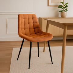 Esszimmerstuhl Sardna Cord - orange