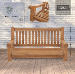 Schaukelbank Joyce 120 cm - teak