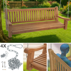 Schaukelbank Joyce 180 cm - teak