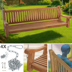 Schaukelbank Joyce 200 cm - teak