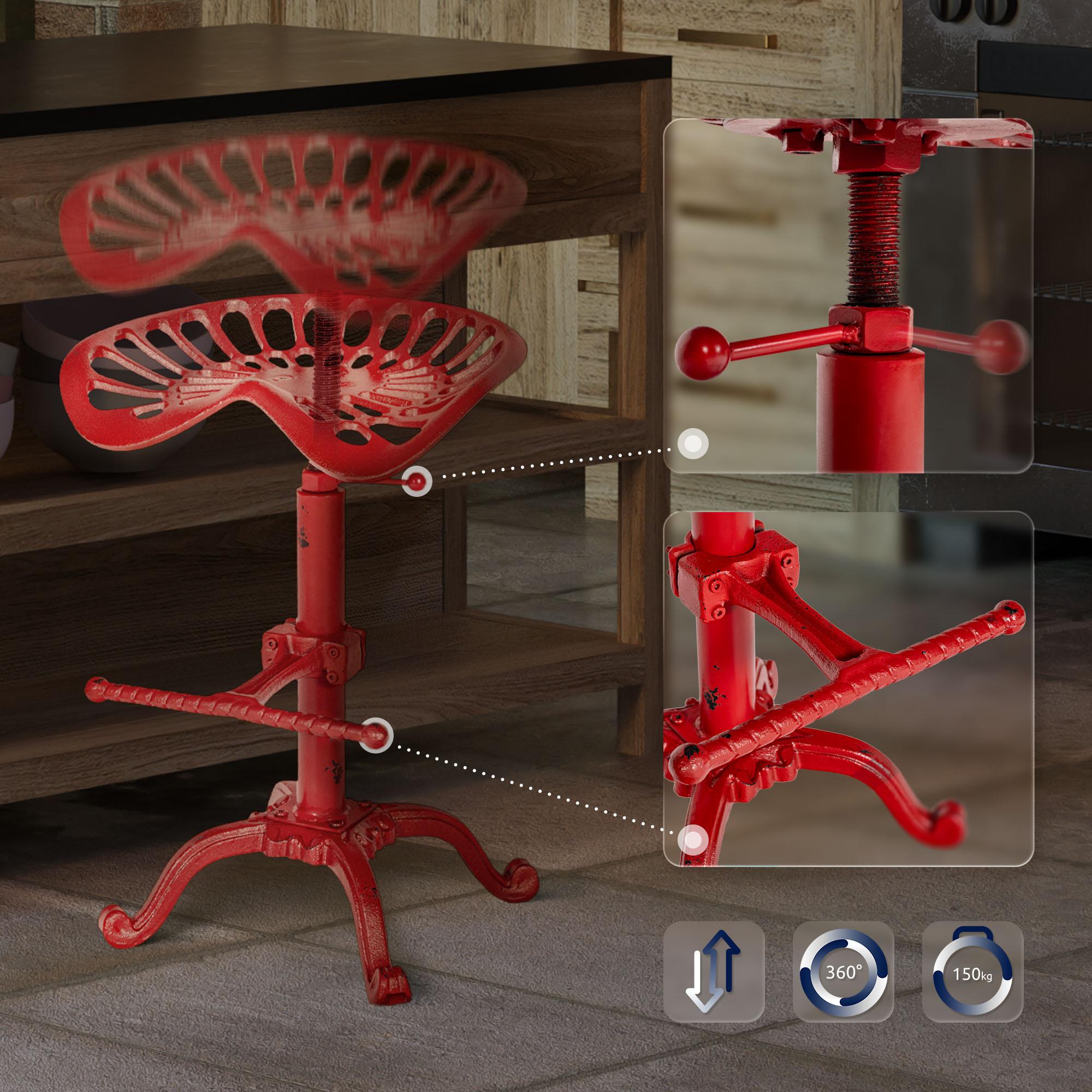 Barhocker Butch - rot - InfinityMarket