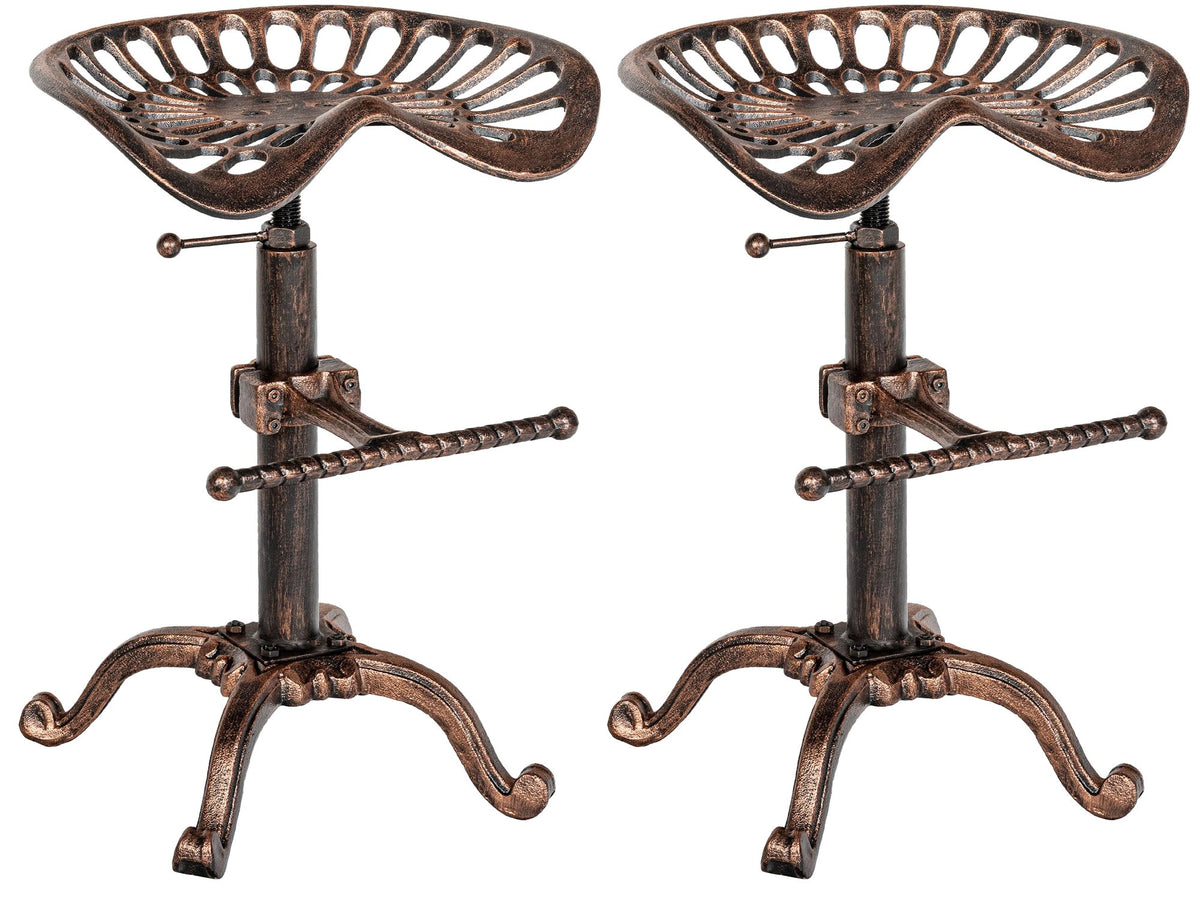 2er Set Barhocker Butch - bronze