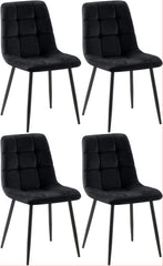 4er Set Esszimmerstühle Antibes - schwarz