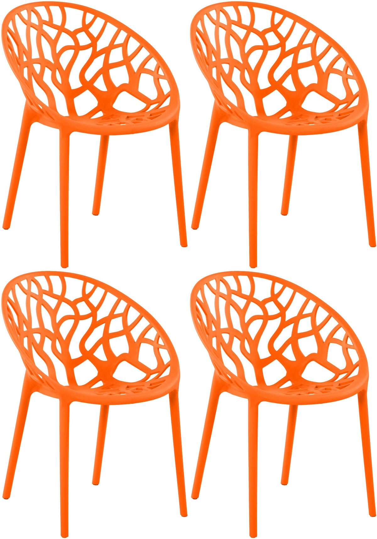 4er Set Stuhl Hope - orange