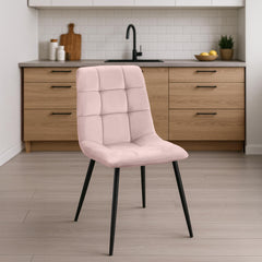 Esszimmerstuhl Tilde Samt - pink