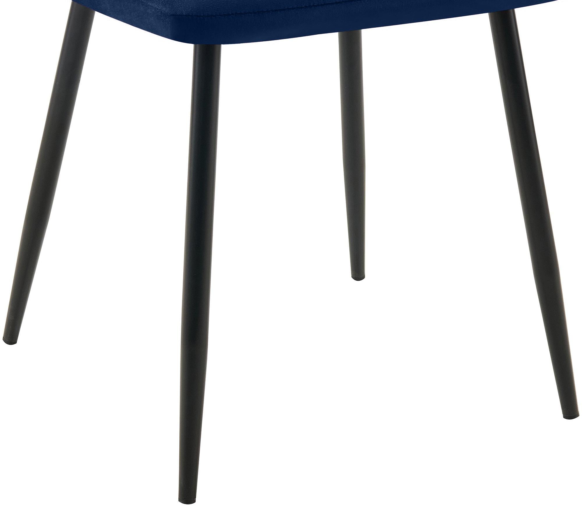 2er Set Esszimmerstuhl Tilde Samt - blau by Dropshipping-Europe – Esszimmerstühle