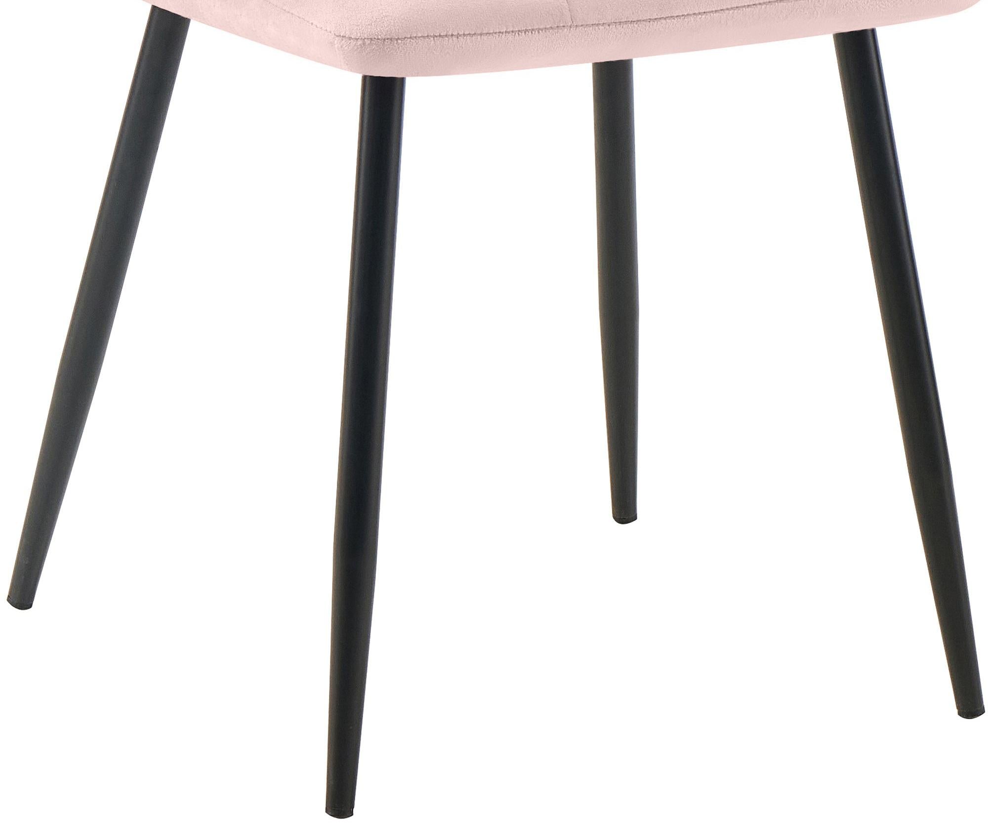 2er Set Esszimmerstuhl Tilde Samt - pink by Dropshipping-Europe – Esszimmerstühle