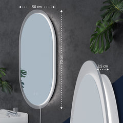Badspiegel Karishma 70x50 ohne Bluetooth - klarglas