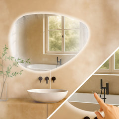 Badspiegel Almafie 65x75 mit Bluetooth - klarglas