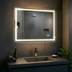 Badspiegel Jaffrey 60x80 mit Bluetooth - klarglas