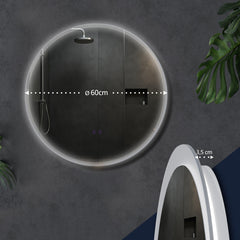 Badspiegel Laconia 60 mit Bluetooth - klarglas