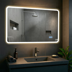 Badspiegel Jericho 70x100 mit Bluetooth - klarglas