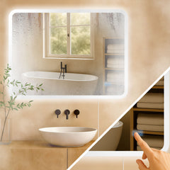 Badspiegel Jericho 60x80 ohne Bluetooth - klarglas