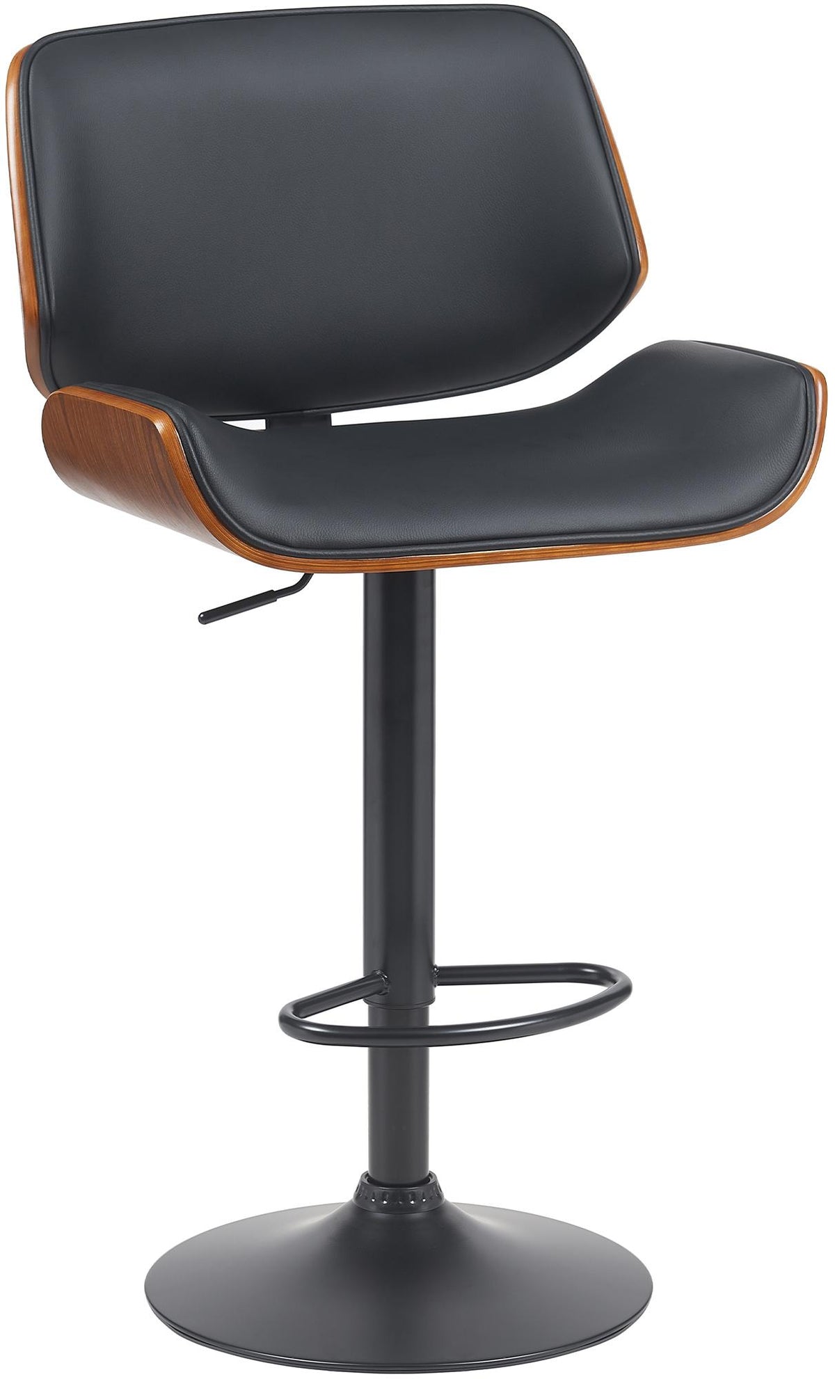 Barhocker Beverley B Kunstleder - walnuss/schwarz