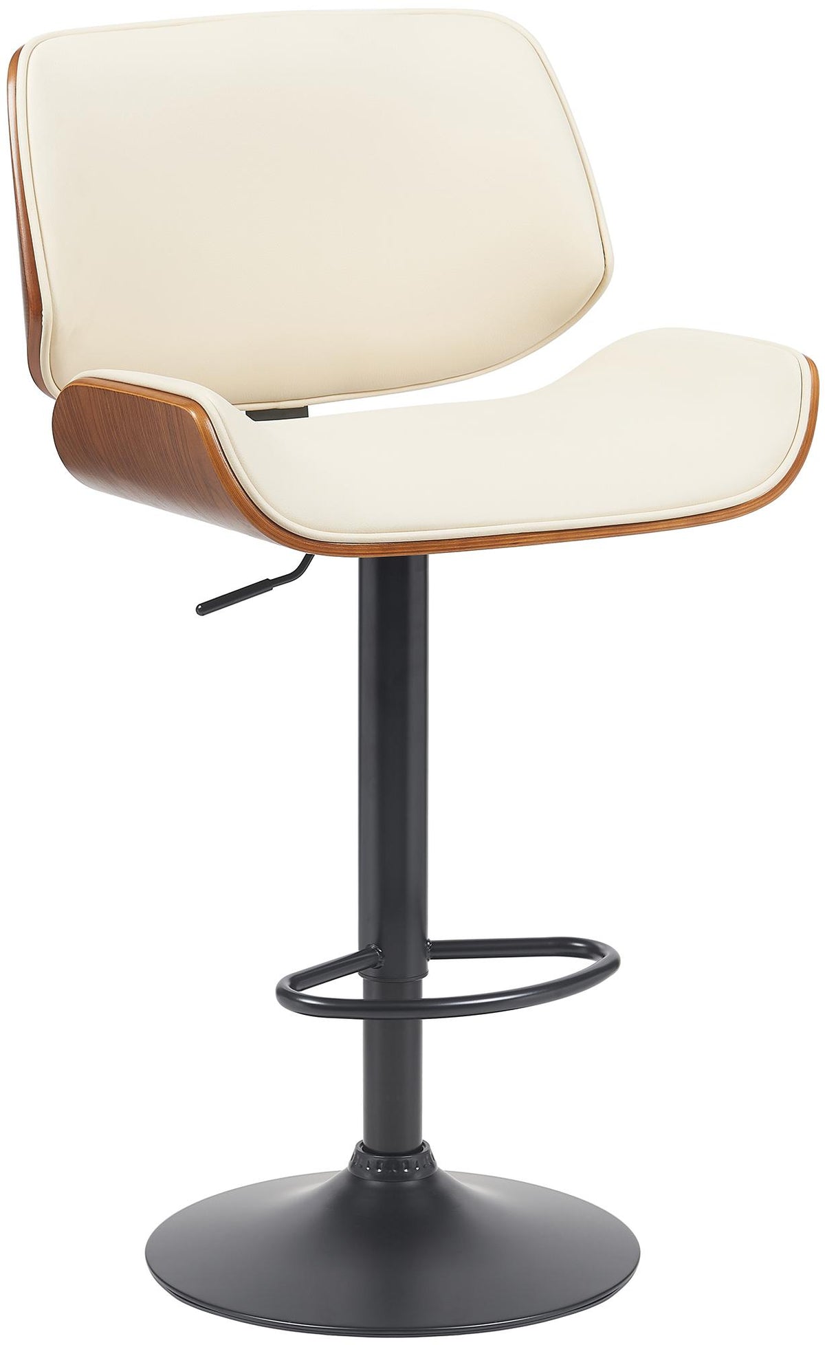Barhocker Beverley B Kunstleder - walnuss/creme