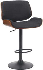 Barhocker Beverley B Stoff - walnuss/schwarz