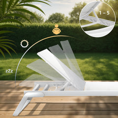 Sonnenliege Tropic - weiß