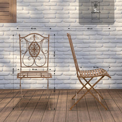 2er Set St�hle Sibell - antik braun