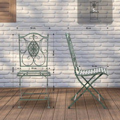 2er Set St�hle Sibell - antik-gr�n