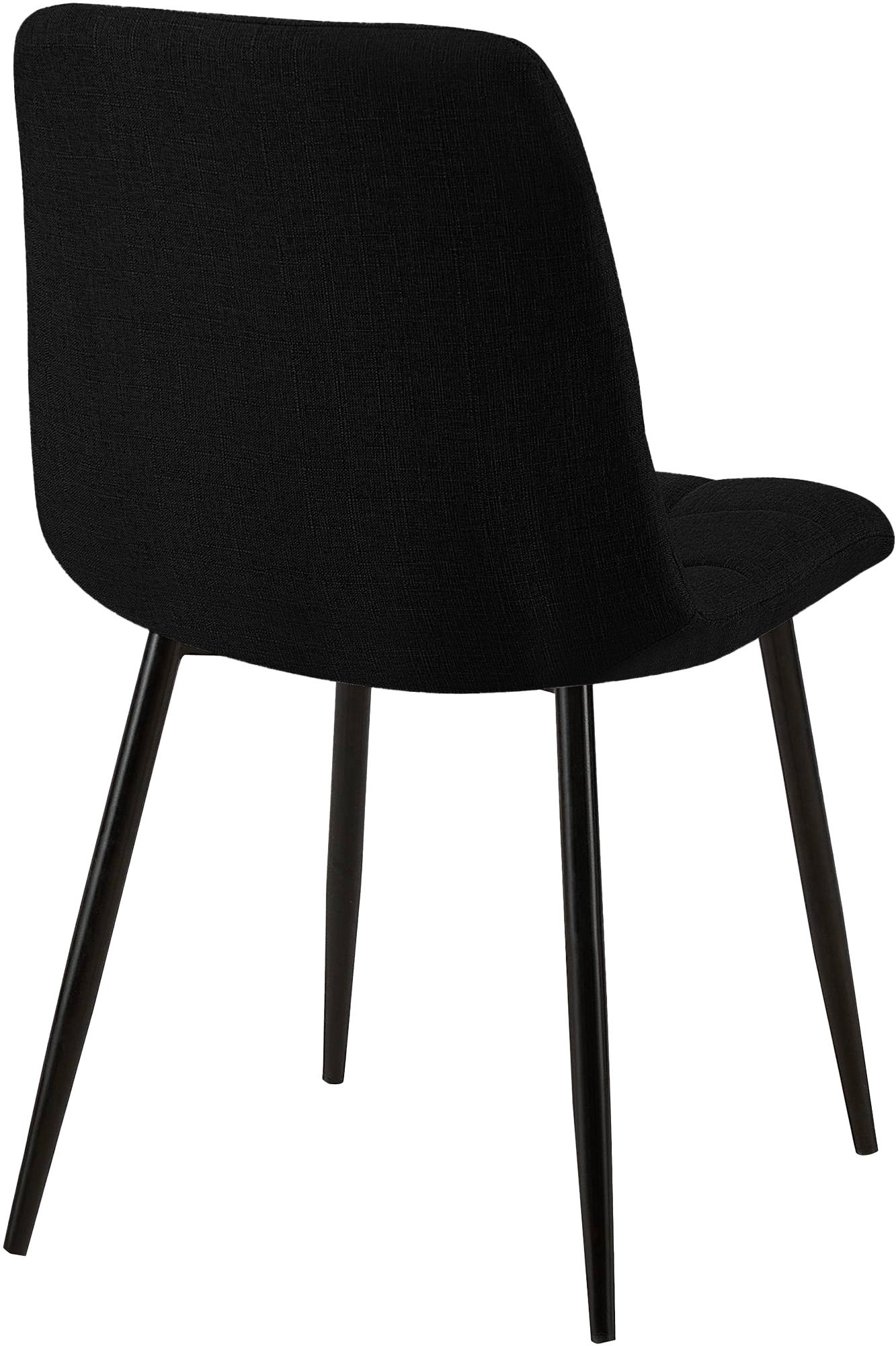 2er Set Esszimmerstuhl Tilde Stoff - schwarz by Dropshipping-Europe – Esszimmerstühle