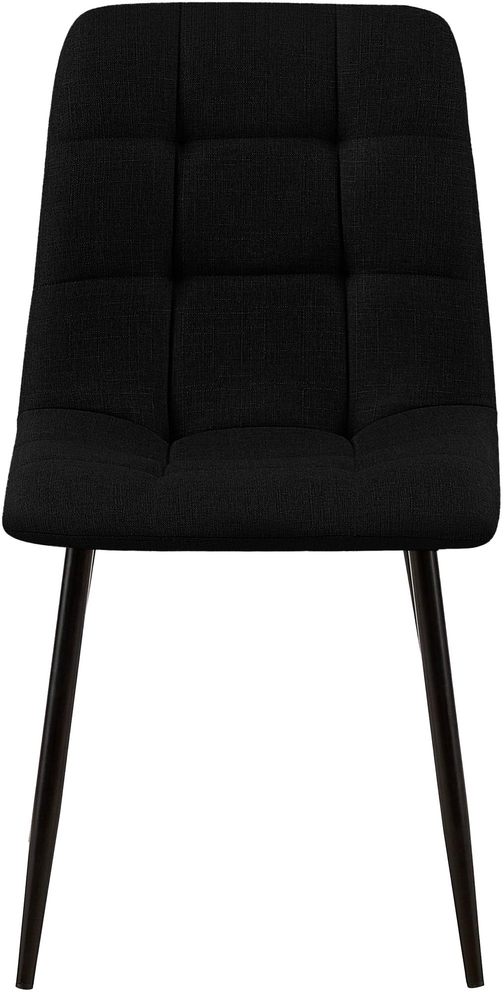 2er Set Esszimmerstuhl Tilde Stoff - schwarz by Dropshipping-Europe – Esszimmerstühle