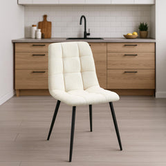 2er Set Esszimmerstuhl Tilde Stoff - creme by Dropshipping-Europe – Esszimmerstühle