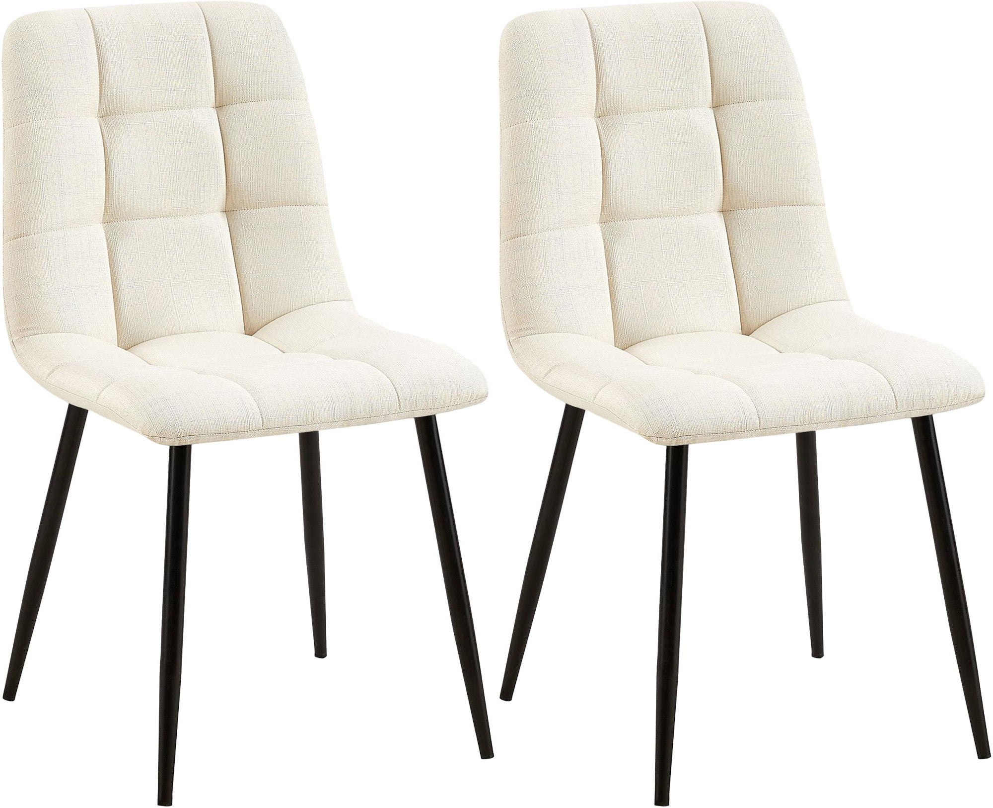 2er Set Esszimmerstuhl Tilde Stoff - creme by Dropshipping-Europe – Esszimmerstühle