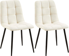 2er Set Esszimmerstuhl Tilde Stoff - creme by Dropshipping-Europe – Esszimmerstühle
