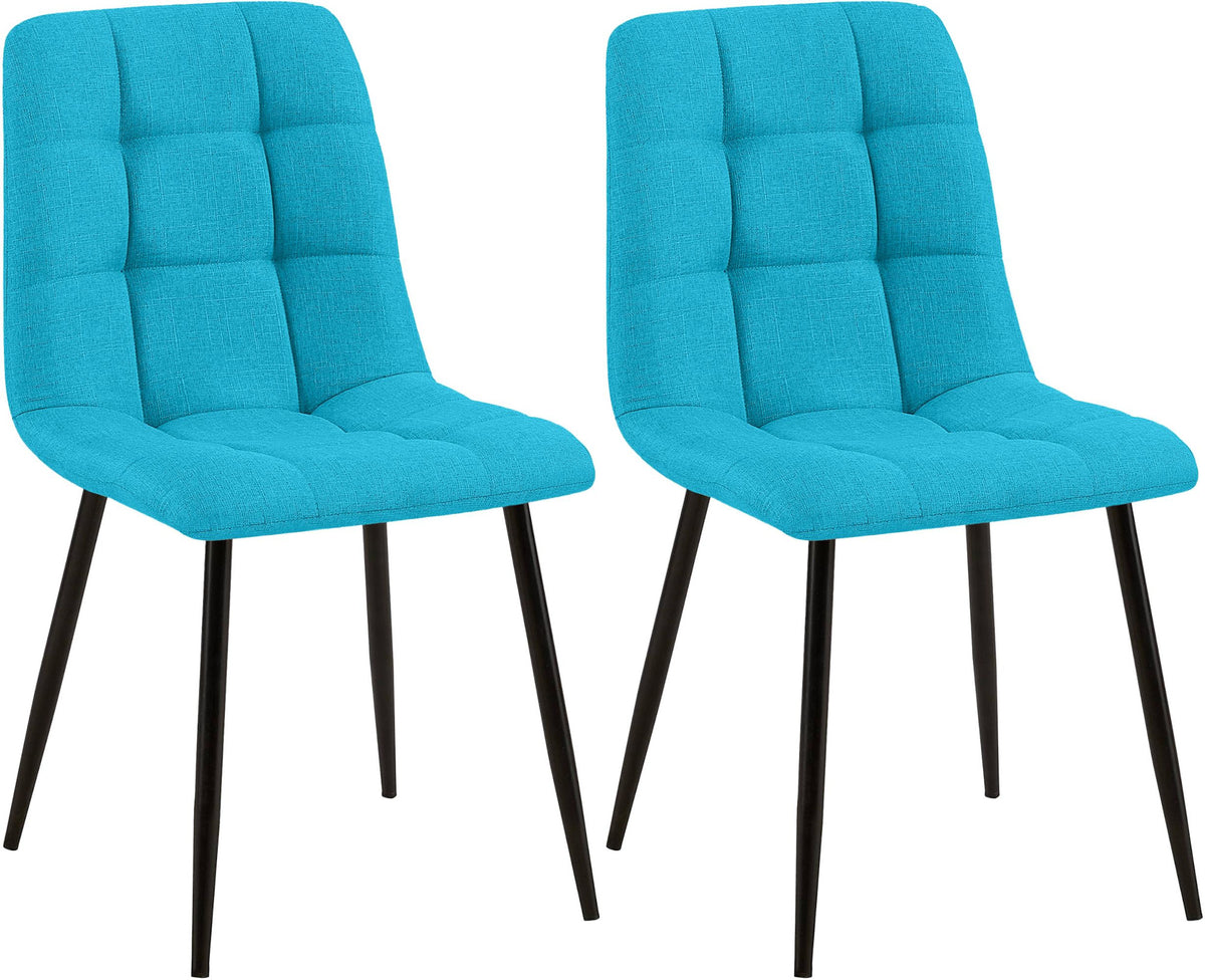 2er Set Esszimmerstuhl Tilde Stoff - türkis by Dropshipping-Europe – Esszimmerstühle