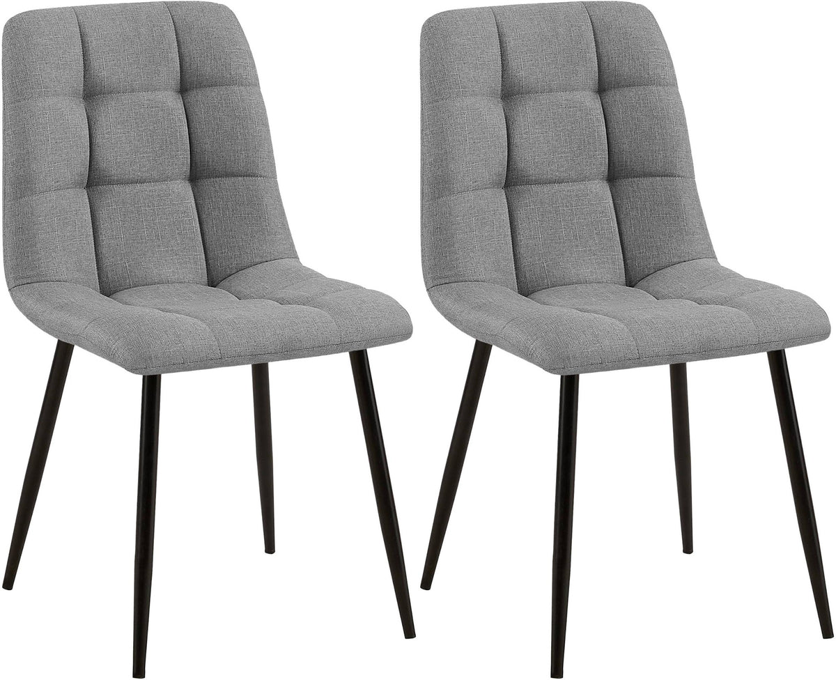 2er Set Esszimmerstuhl Tilde Stoff - grau by Dropshipping-Europe – Esszimmerstühle