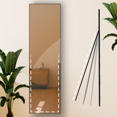 Spiegel Benicia 140x40 cm - schwarz-matt