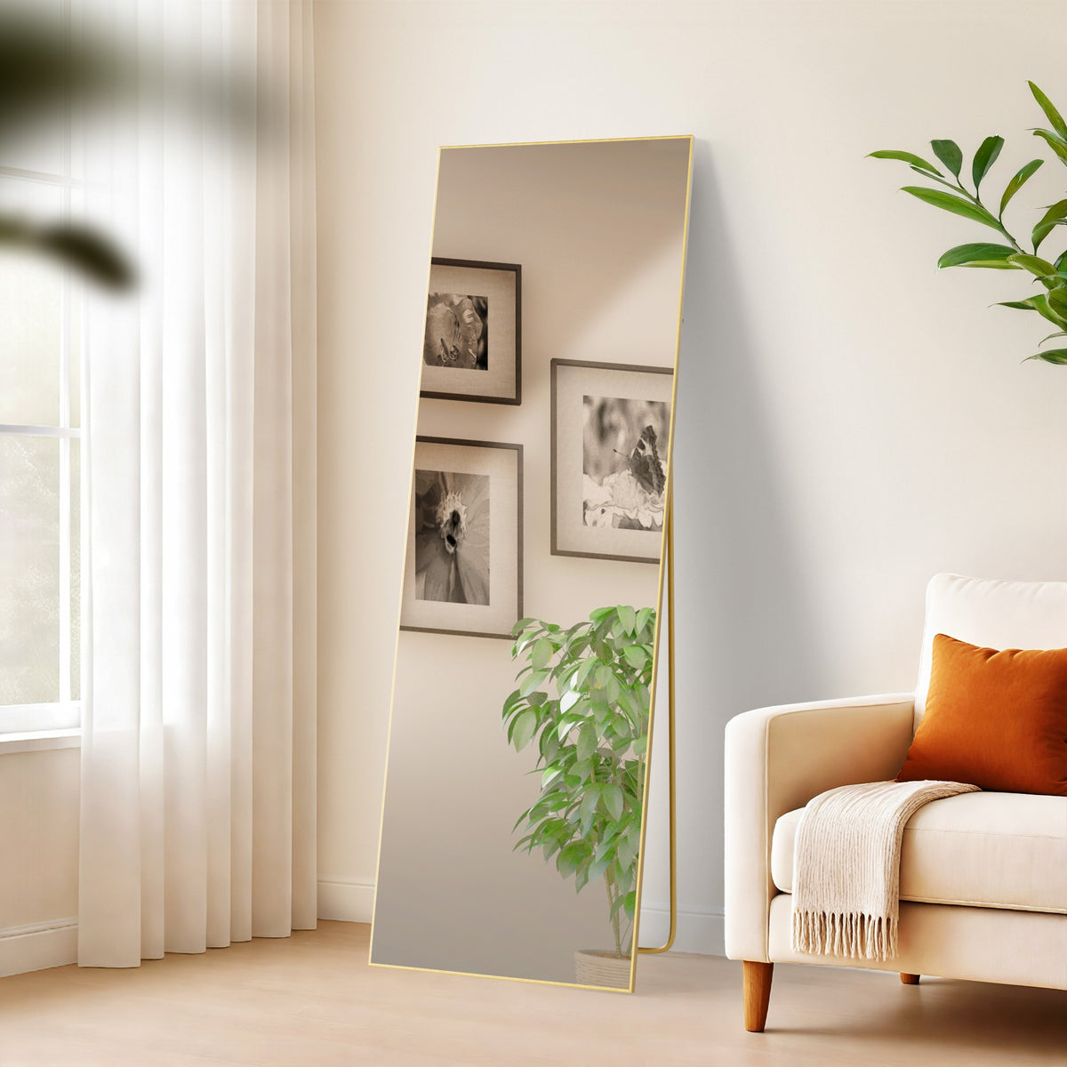 Spiegel Benicia 150x50 cm - gold glanz