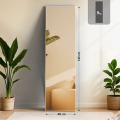 Spiegel Benicia 140x40 cm - wei� matt