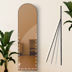 Spiegel Moline 140x40 cm - schwarz-matt