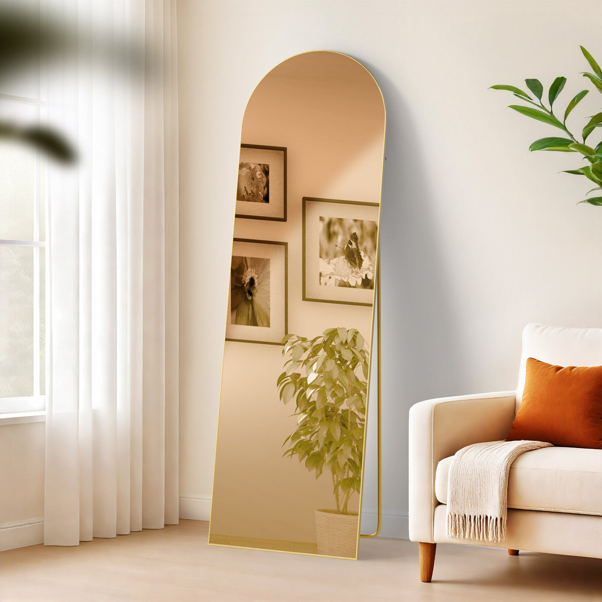 Spiegel Moline 160x50 cm - gold glanz